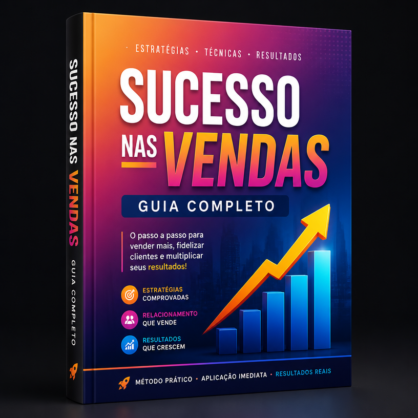 Capa do e-book Sucesso nas Vendas - Guia Completo